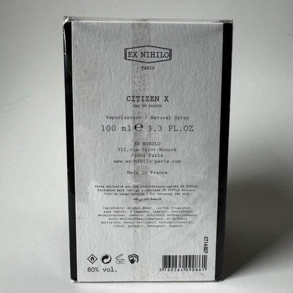 Ex Nihilo Citizen X 100mls AUTHENTIC - Picture 4 of 6